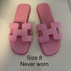 Pink Slide Sandals